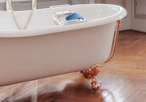Gentry Home Bexley Cast iron bathtubs with feet Цветок темный никель GH100671  - Вид №1