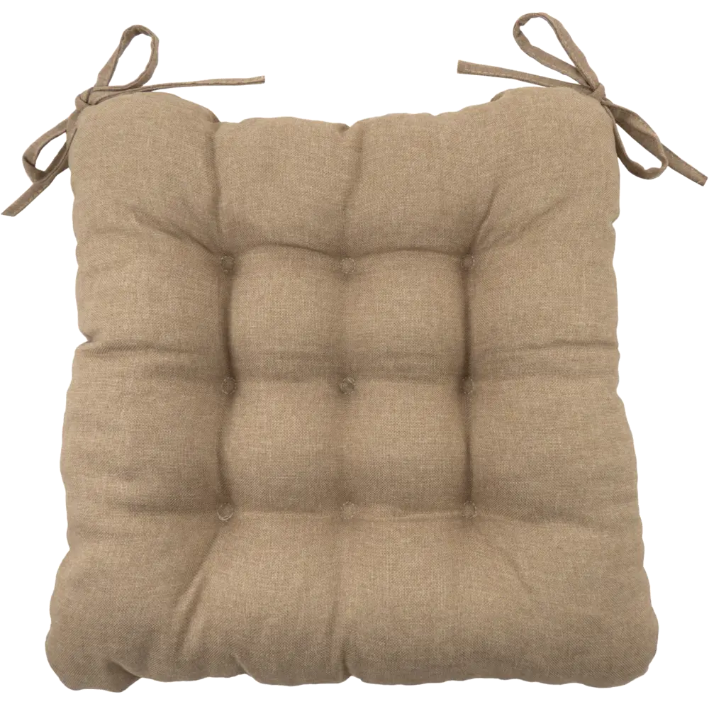 Подушка для стула "Савана" 40x36x6 см цвет капучино LINEN WAY STLM-2202491