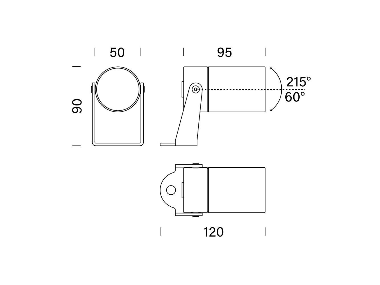 Регулируемый светодиодный прожектор из нержавеющей стали с защитой от царапин Platek Raygun ARCH-00137011 - Вид №6