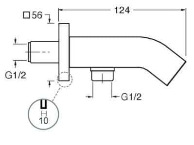 Настенный ручной душ с системой защиты от накипи CRISTINA Rubinetterie дополнения для душа / ванны / умывальника-Shower &amp ARCH-00069998 - Вид №1