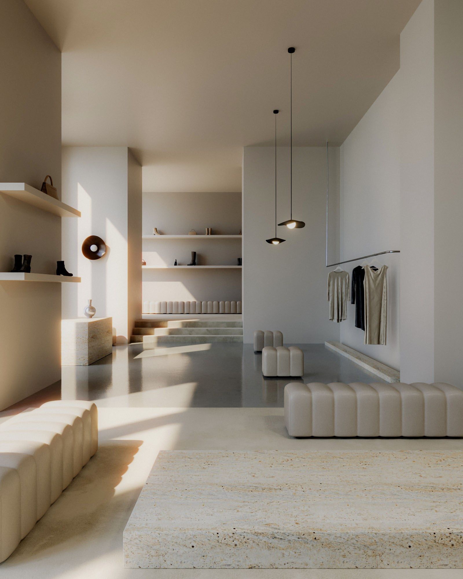 Прямоугольный пуф из ткани NORR11 Studio ARCH-00074372 - Вид №1