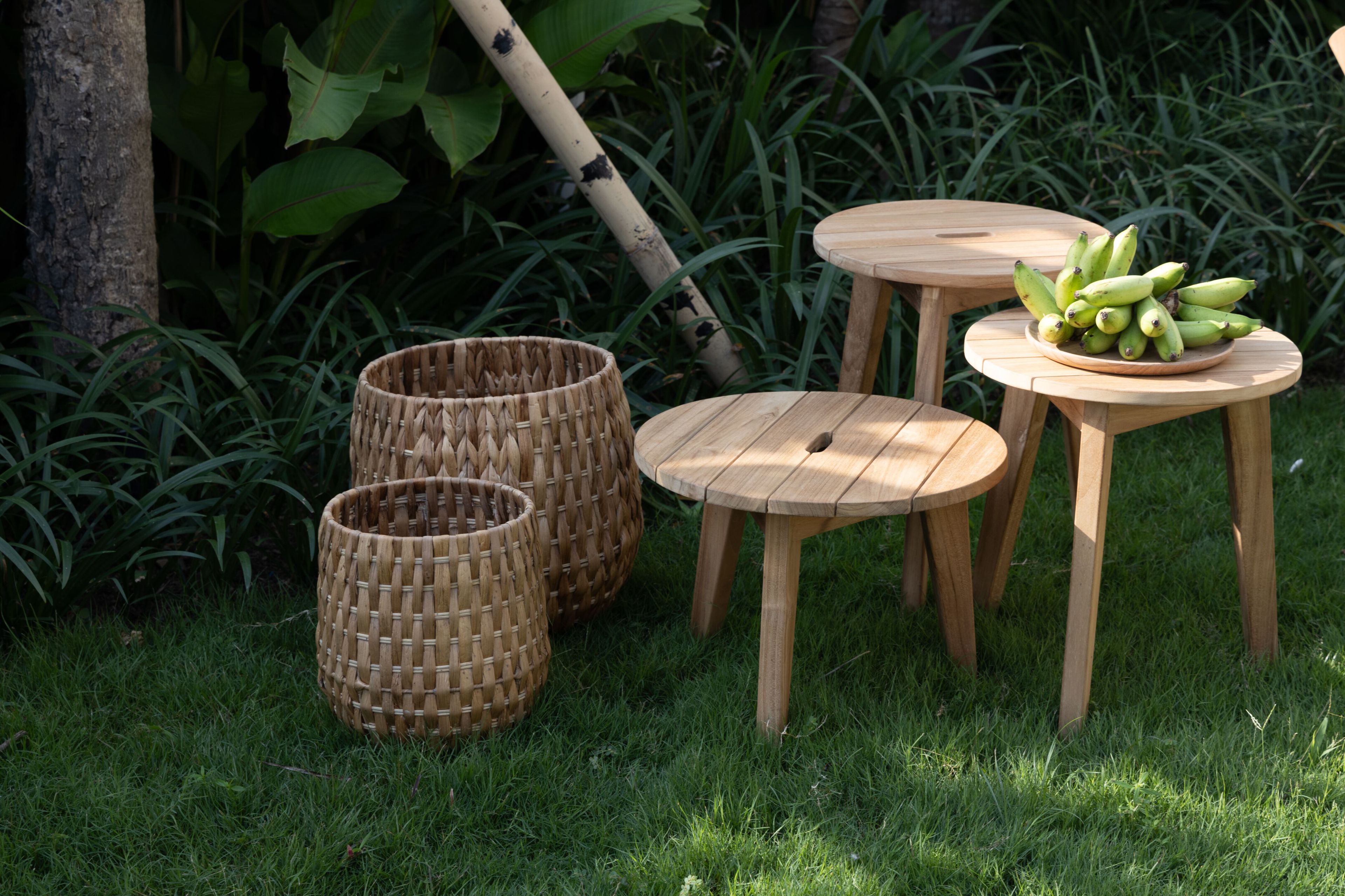 Круглый низкий стол из тикового дерева cbdesign Cosito ARCH-00125050 - Вид №4