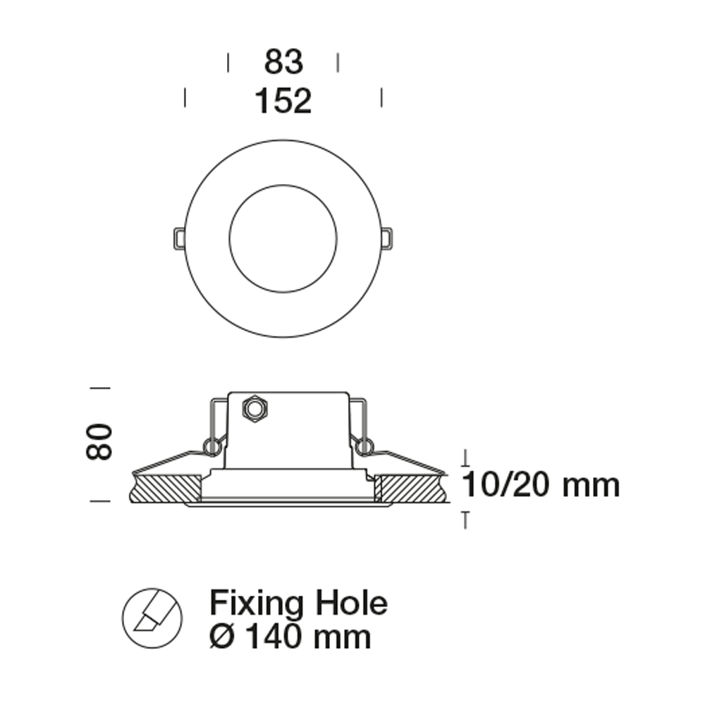 8329208 Встраиваемый в потолок светильник Platek MINI Incasso soffitto  MINI Plafoniera Ceiling recessed - 8 LED RGBW 45°  - Вид №2