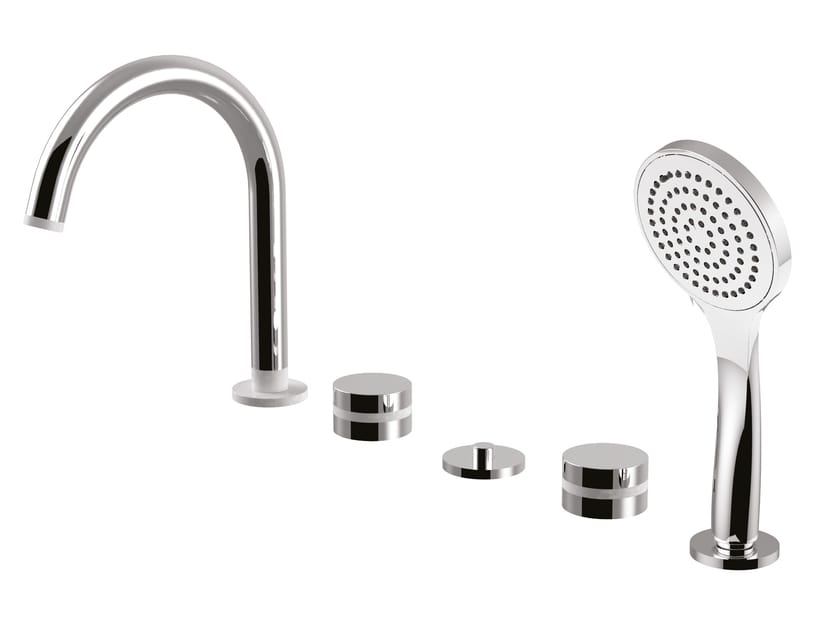 Набор для ванны с 5 отверстиями и ручным душем Rubinetteria Giulini MyRing ARCH-00065942