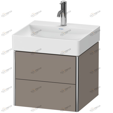 XS416004343 XSquare Тумбочка подвесная Базальт матовый, декор Duravit