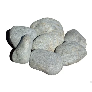 Камни для бани и сауны Порфирит обвалованный 70-120 мм 20 кг