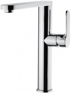 77007CR/B Emmevi Nefer, кухонный смеситель с поворотным изливом, цвет хром/белый