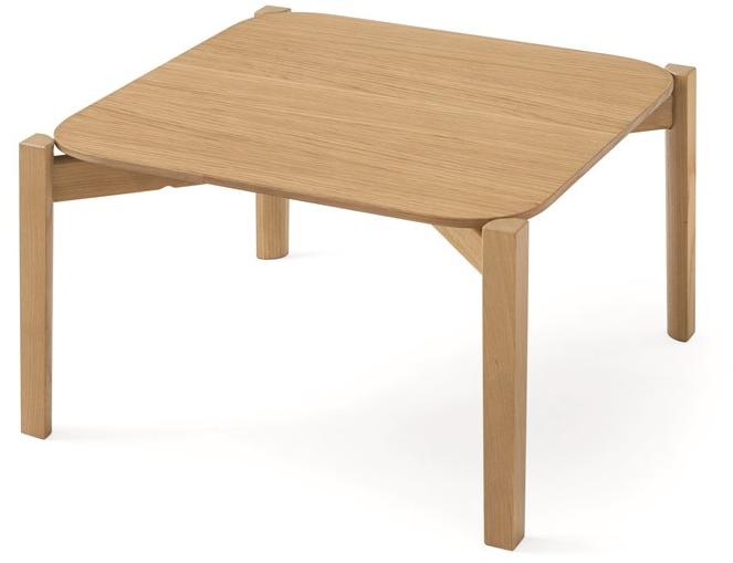 Calligaris Квадратный журнальный столик из керамики с эффектом мрамора Palette Cs5129-q - Вид №1