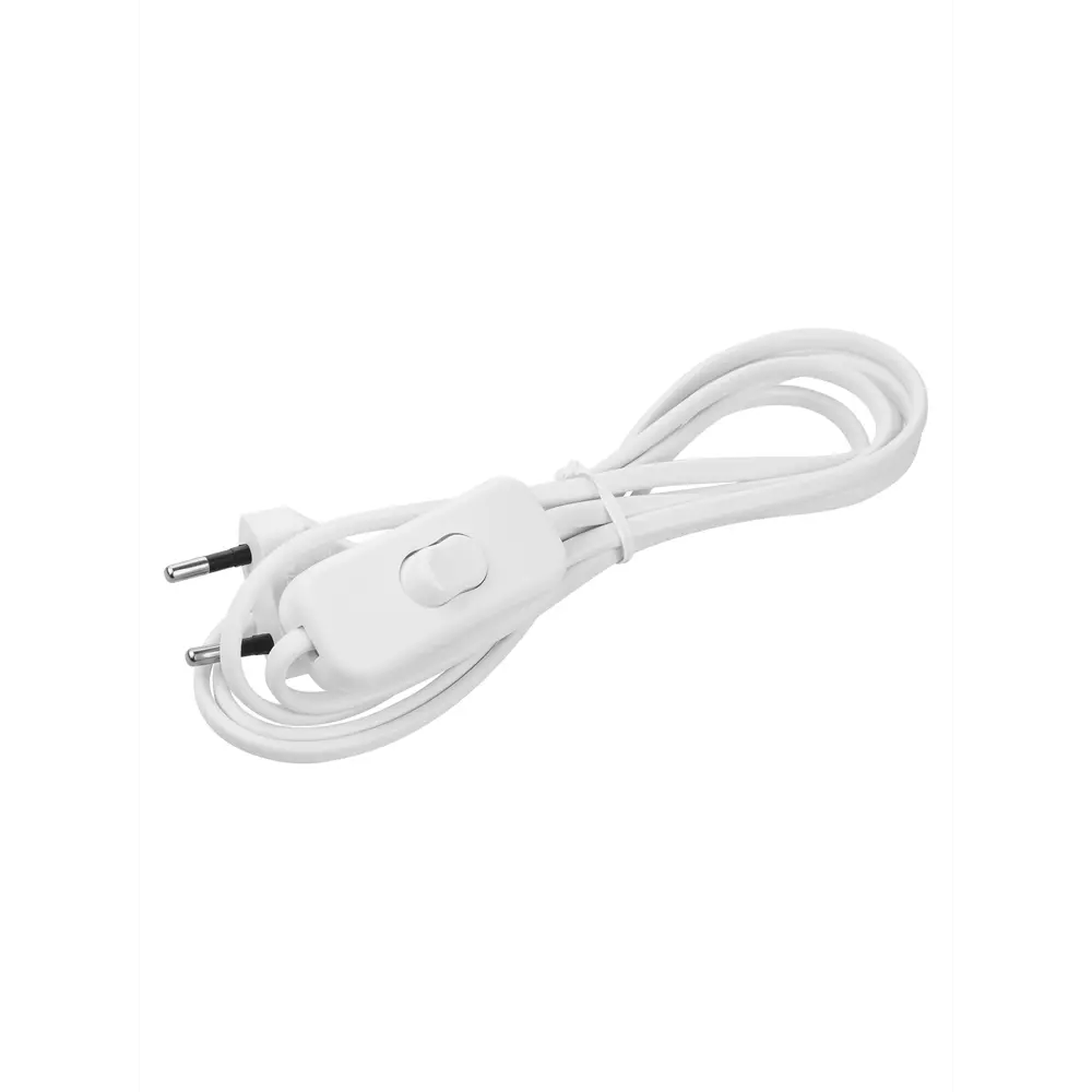 Кабель с переключателем TDM Electric 1.8 м белый Santreyd STLM-2131896