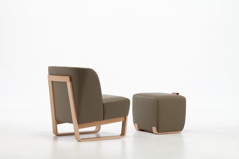 Very Wood Пуф из мягкой кожи Skid sun-id-1444084 - Вид №4