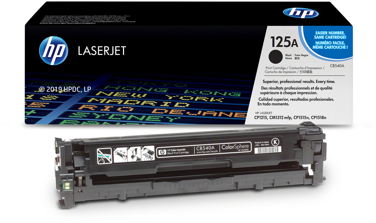 CB540A color laserjet black print cartridge HP Santreyd  - Вид №3