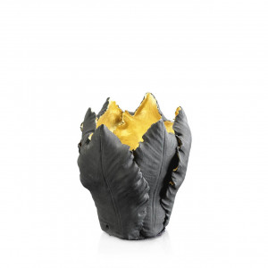 300049,93 ABHIKA ПОДСВЕЧНИК ТЮЛЬПАН BLACK/GOLD