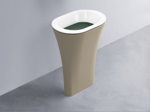 AMLA65-BL+AMPILO-MU+AMCOLO-AV Раковина Amedeo Ovale отдельностоящая cielo Enjoy + Amedeo