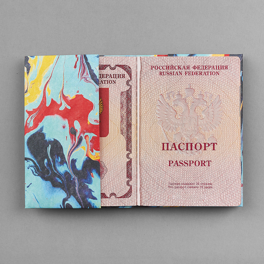 NC-126 Обложка на паспорт - new woodstock; сделан из tyvek® New wallet  - Вид №3