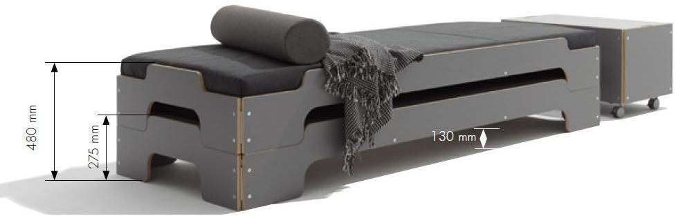 Müller Small Living Односпальная складная кровать Stapelliege sun-id-1487877 - Вид №6