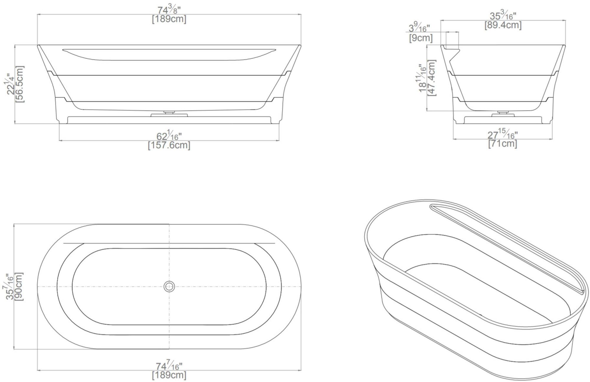 L'ANTIC COLONIAL Отдельностоящая овальная ванна из натурального камня Tono sun-id-1350552 - Вид №3