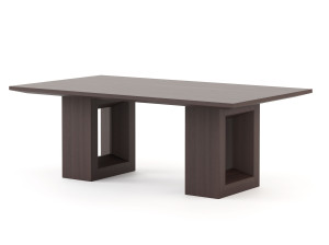 Прямоугольный обеденный стол из шпона