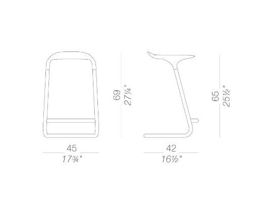 Полиуретановый садовый стул Lapalma CROSS OUTDOOR ARCH-00128490 - Вид №8