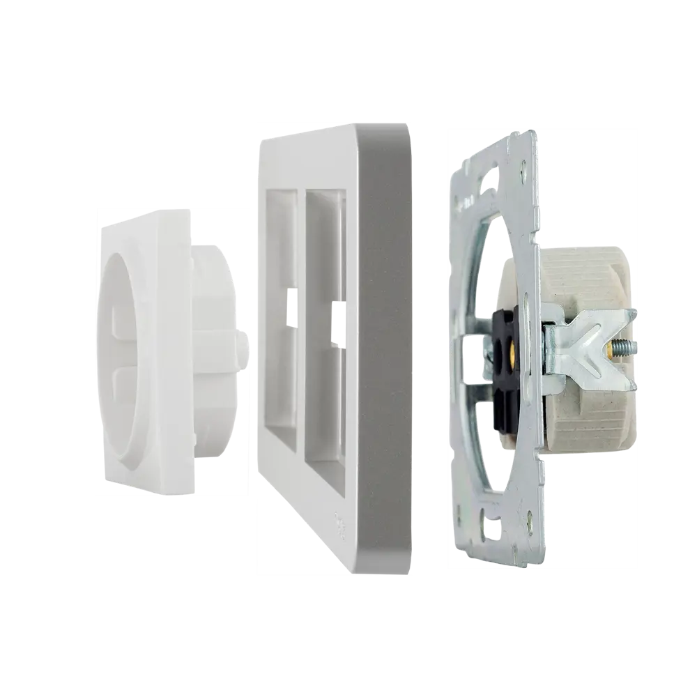 Двухместная рамка SYSTEME ELECTRIC W59 в цвете платина для розеток и выключателей 82593333 STLM-0030826 - Вид №3