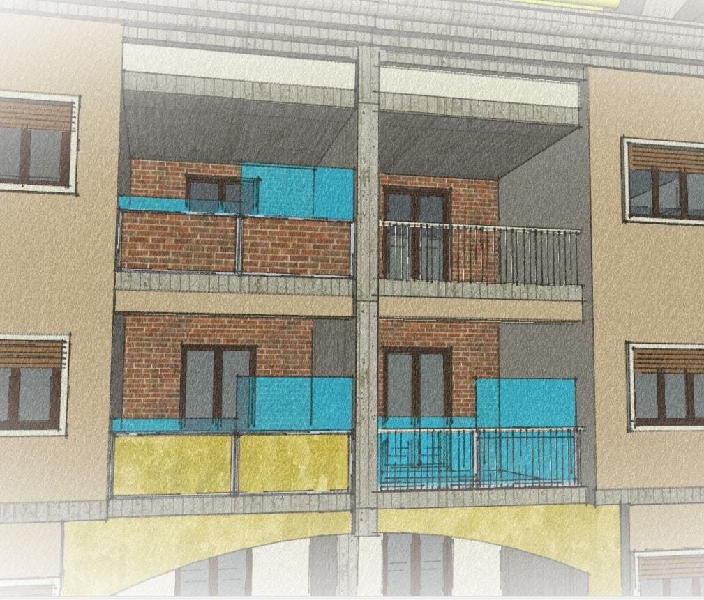 Перила из алюминия и стекла GM MORANDO Bellavista System ARCH-00121256 - Вид №17