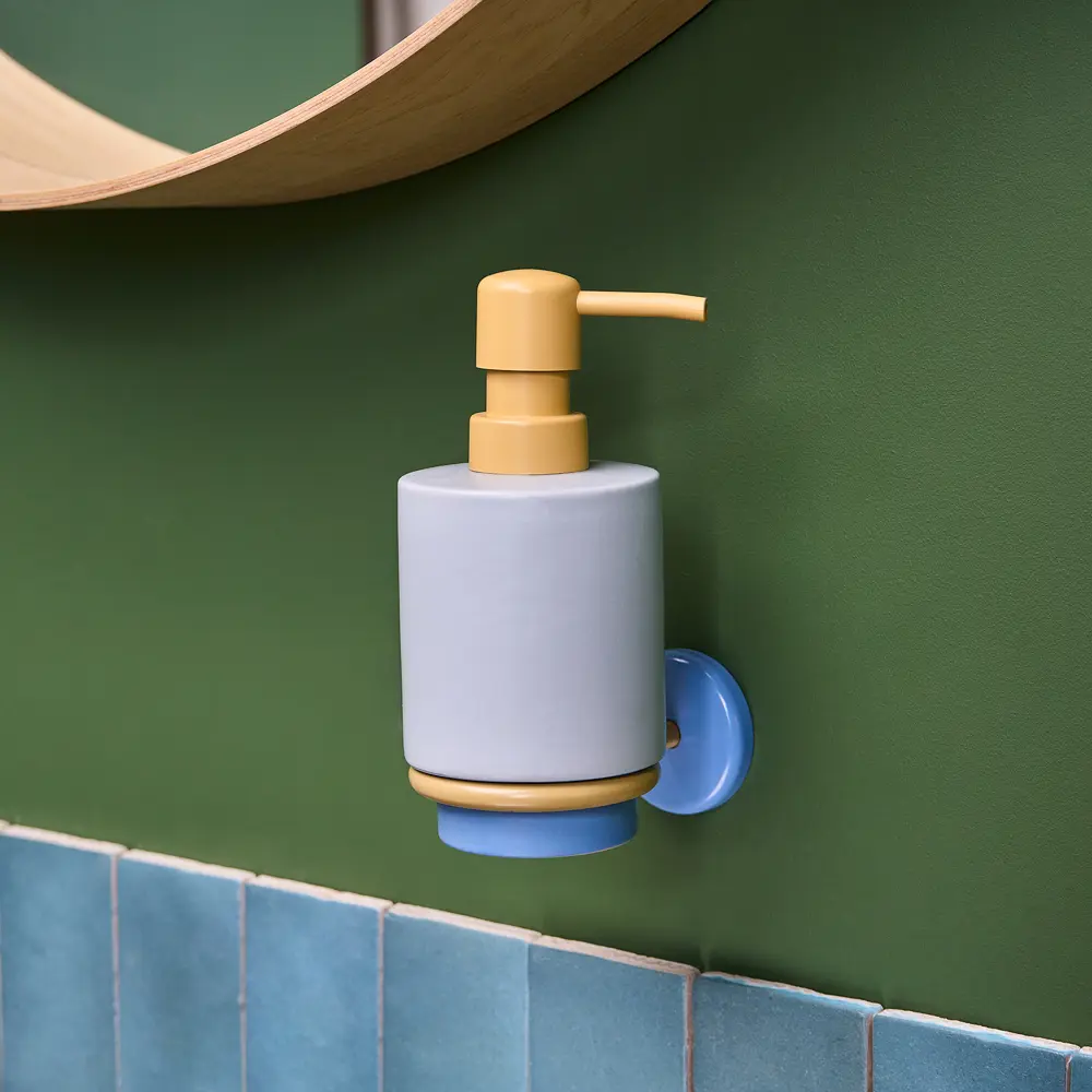 Дозатор подвесной для жидкого мыла Moroshka Antrim керамика цвет белый STLM-2026977 - Вид №7