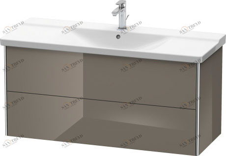 XS418308989 XSquare Тумбочка подвесная Фланелево-серый глянцевый лак Duravit