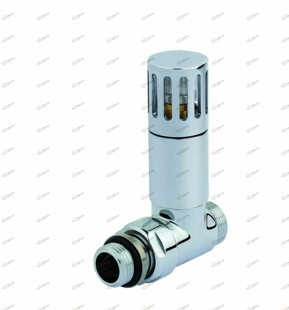 Carlo Poletti V325T00R Клапан термостатический угловой с подключением для стальной трубы 