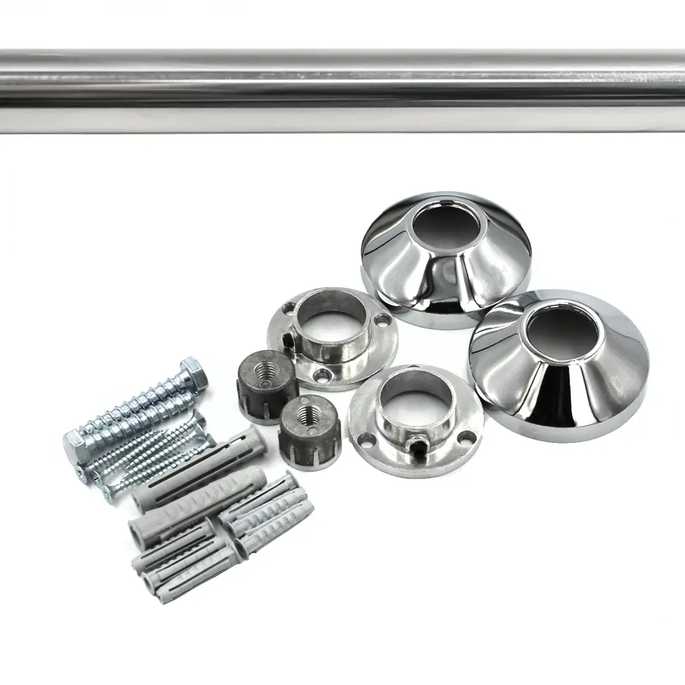 Карниз для ванной Go Go дугообразный 160x100 см нержавеющая сталь цвет хром STLM-2078197 - Вид №2