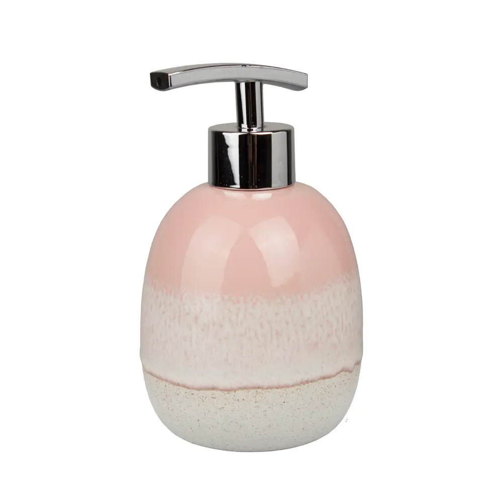 Дозатор для жидкого мыла Аквалиния Ombre керамика цвет розовый STLM-2069785