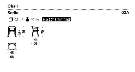 Стул из ясеня с подлокотниками MOROSO WOOD BIKINI ARCH-00147987 - Вид №6