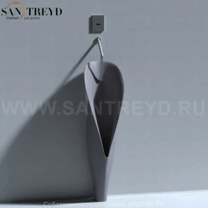 473089 Настенный писсуар, уринал с мушкой Kerasan Artwork