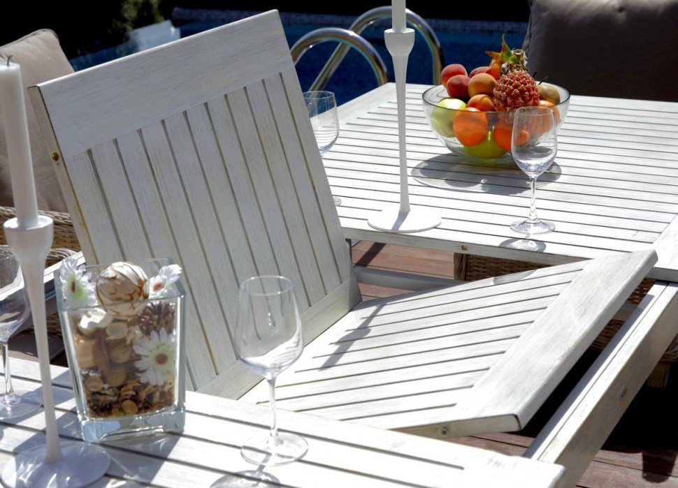 Обеденный стол металлический "Тоскана" BESTA FIESTA ТОСКАНА 044721 Белый - Вид №7