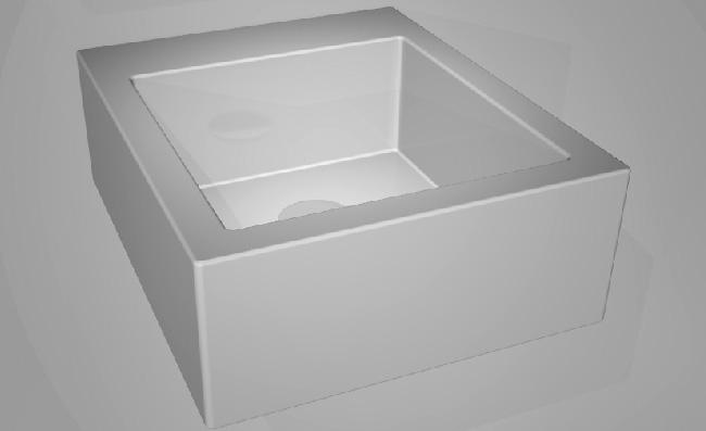 SQULAV15 Подвесная раковина настенная GSG CERAMIC SQUARE - Вид №1