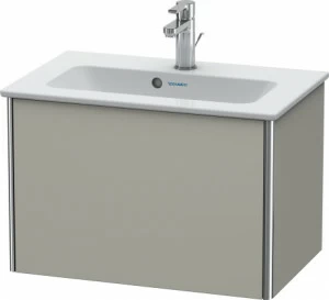 XS406506060 Тумбочка подвесная компакт XSquare #XS4065 610 x 388 мм Серо-коричневый шелковисто-матовый лак
