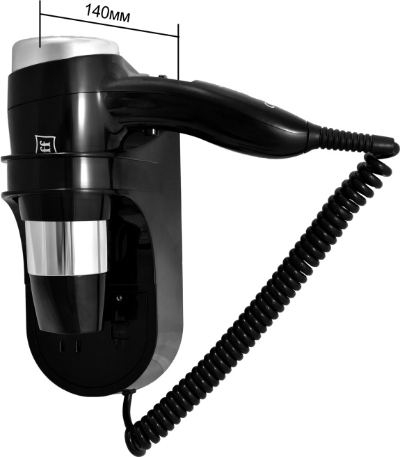 0405.013 Фен для волос с доп розеткой 1600ВlB PUFF  - Вид №9