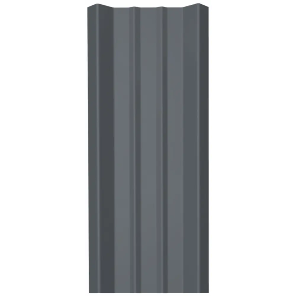 Металлический штакетник 69мм графит 1.8м с двухсторонним покрытием 84169453 Santreyd STLM-1584893