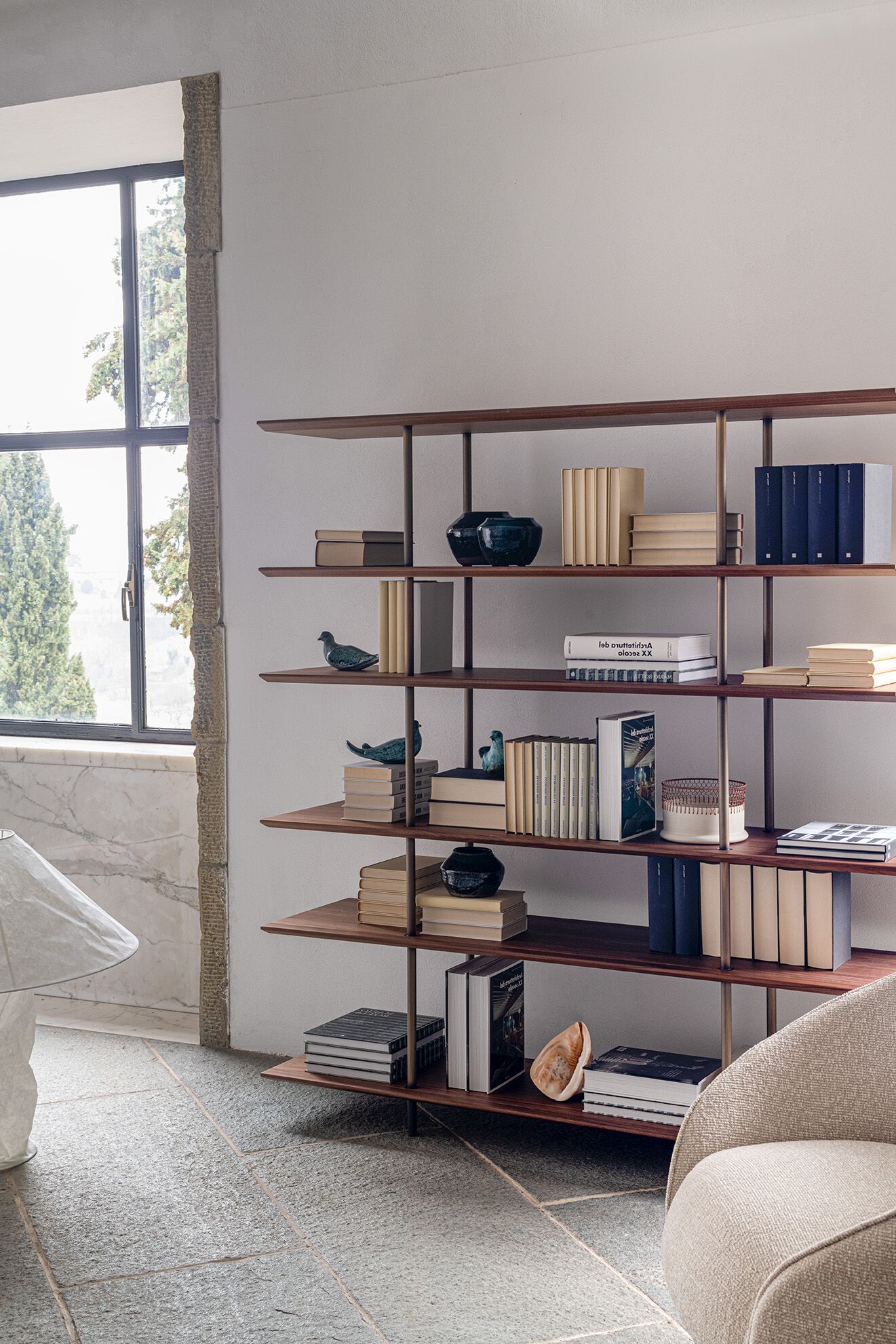 Деревянная самонесущая полка Potocco Arial ARCH-00147152 - Вид №1