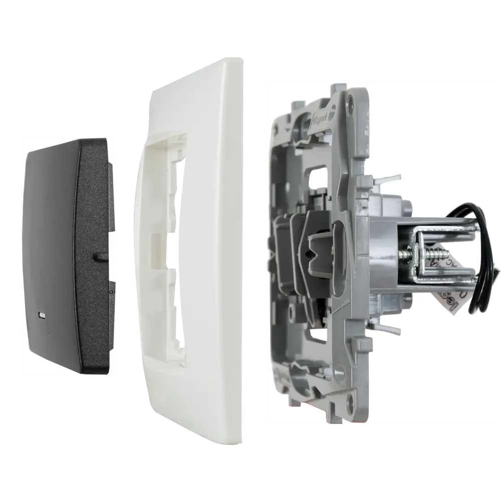 Legrand Etika: переключатель одноклавишный с подсветкой антрацит 17357049 STLM-0008036 - Вид №5