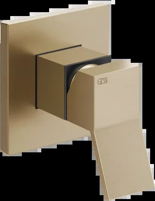 Отдельный контроль 53109 726 Gessi Rettangolo k ТЕПЛАЯ БРОНЗА BR. PVD