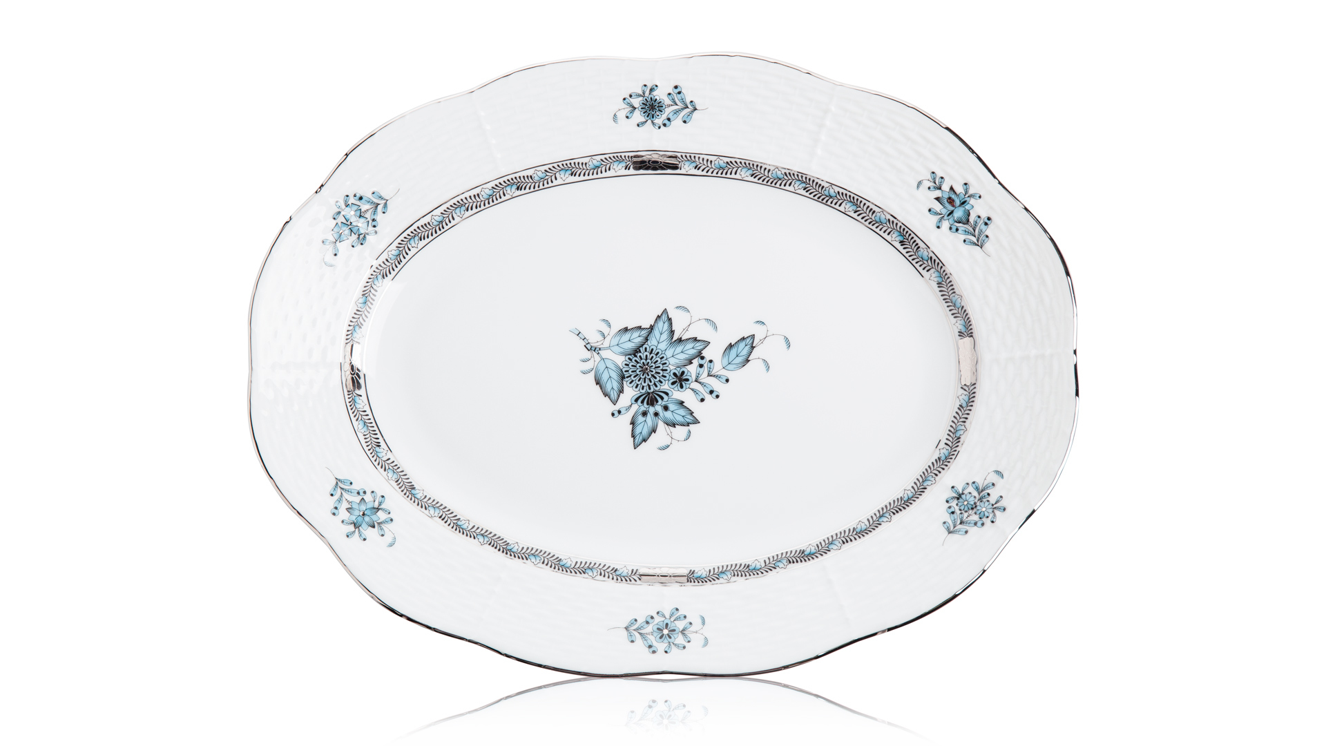 10619777 Herend Сервиз столовый 6/28 "Аппони" (платина) Фарфор  - Вид №2