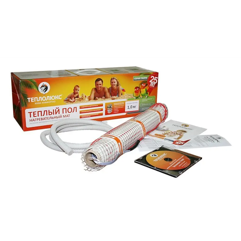 Нагревательный мат для теплого пола Теплолюкс Tropix 1 м², 150 Вт STLM-2133098