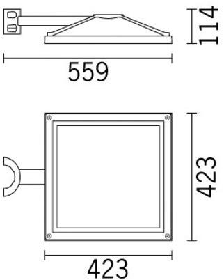 iGuzzini Настенный светодиодный уличный фонарь из литого алюминия Ufo sun-id-1432108 - Вид №2