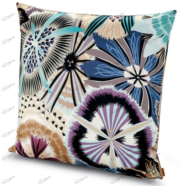 MissoniHome Подушка из хлопкового атласа с цветочным принтом Master moderno sun-id-1515330