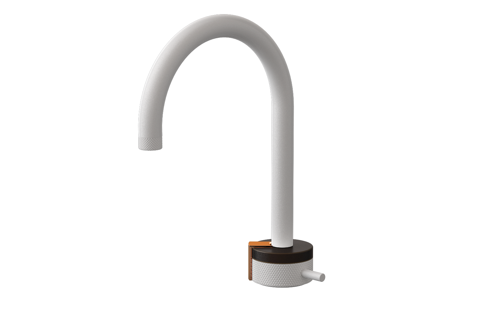 E-11502-R1OB-L2RG-WT Однорычажный прогрессивный смеситель для раковины - излив 16см GRAFF MOD+