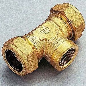Тройник ВР 28 x 1/2" x 28 обжим TIEMME