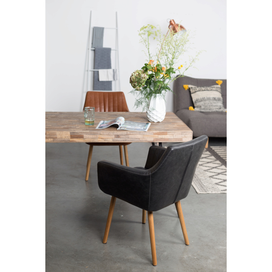 Кресло Pike черное White Label Living 1100282 - Вид №1