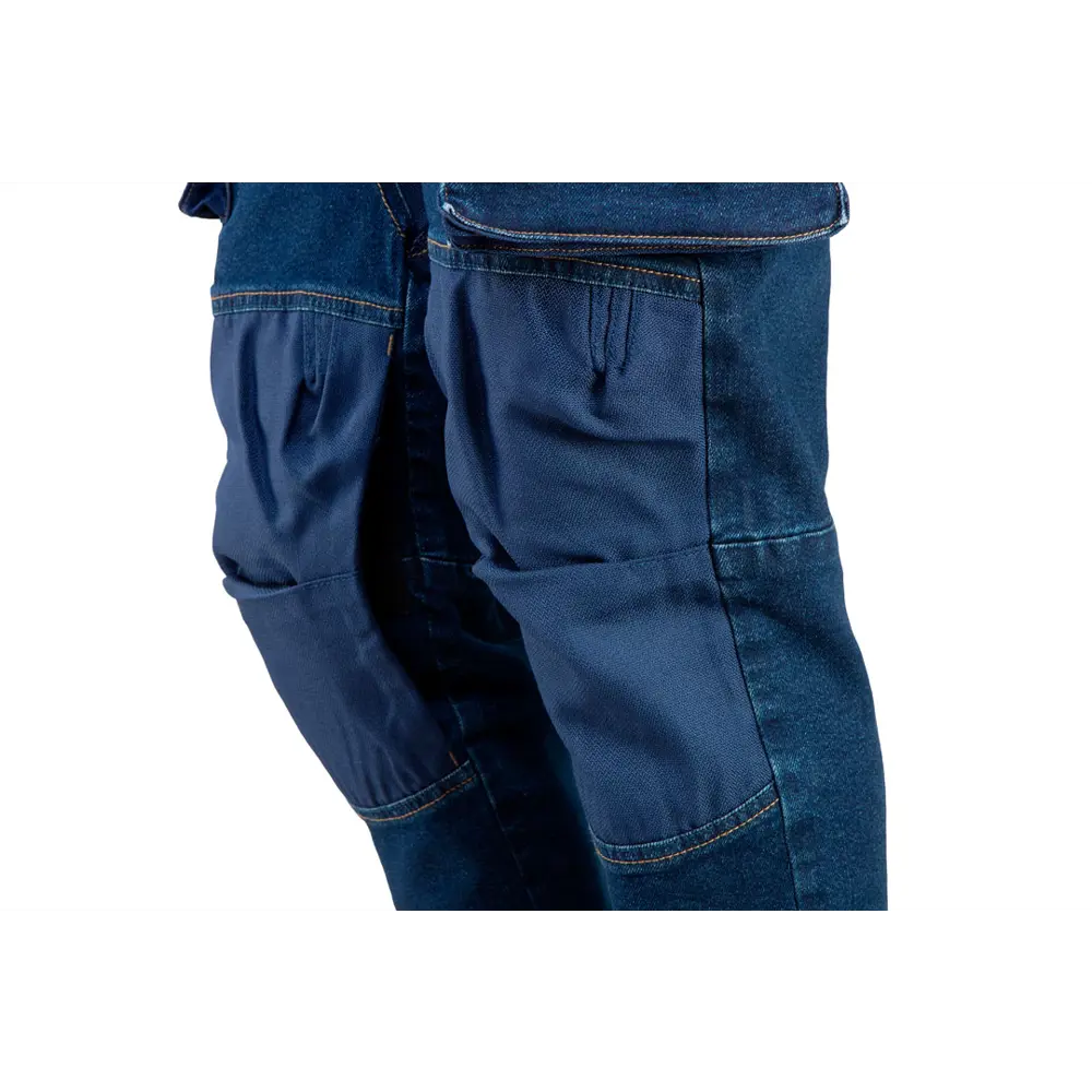 Брюки рабочие с усилением колена Neo Tools Denim синие размер XXL рост 187-190 83303328 STLM-2114944  - Вид №3