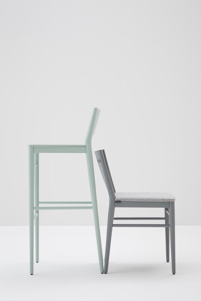 Billiani Табурет из бука с мягким сиденьем Tracy 596 - Вид №2