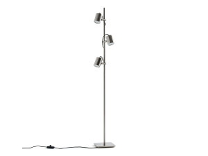 Регулируемая напольная лампа из никеля