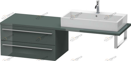 XL543903838 X-Large Шкафчик для консоли Доломитово-серый глянцевый лак Duravit